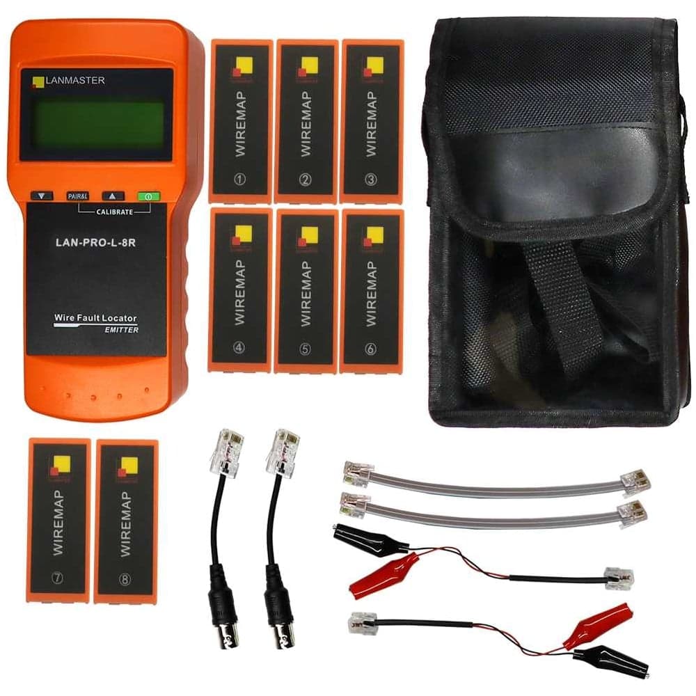 Кабельный тестер с измерением длины LANMASTER 8 ответных частей LAN-PRO-L-8R