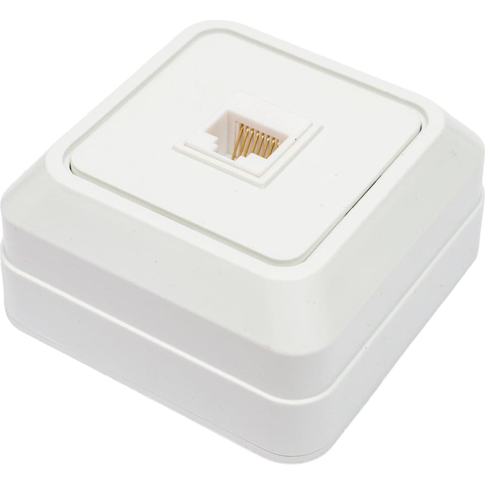 Компьютерная розетка IN HOME RJ-45 BOLLETO белая 7035 4690612018294