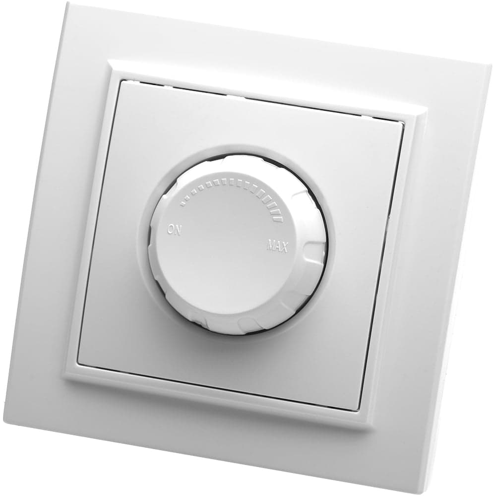Выключатель STEKKER диммируемый, 220V, 600W, серия Эрна, белый, PSW10-9006-01 39046