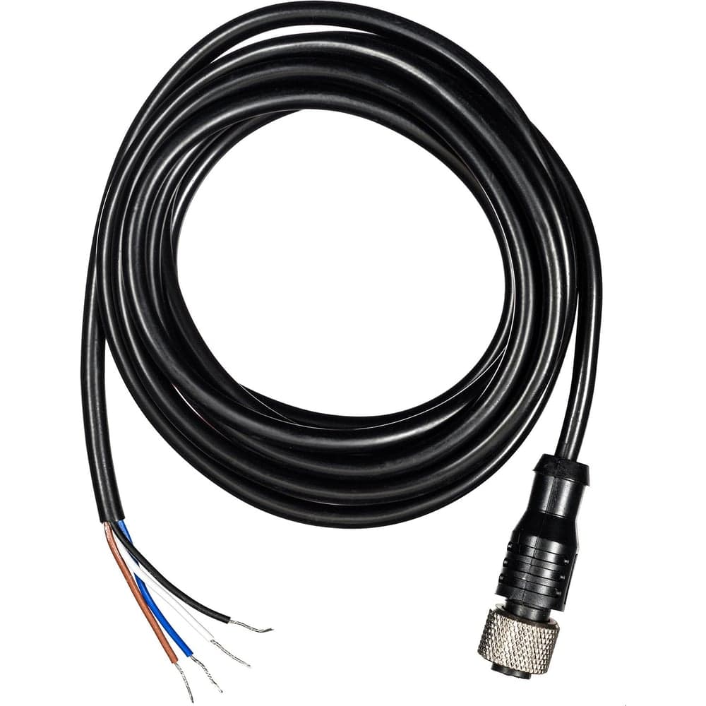 Кабель с разъёмом Prompower 2 метра, Разъём M12 прямой, 4-pin KJTJ12S4LY