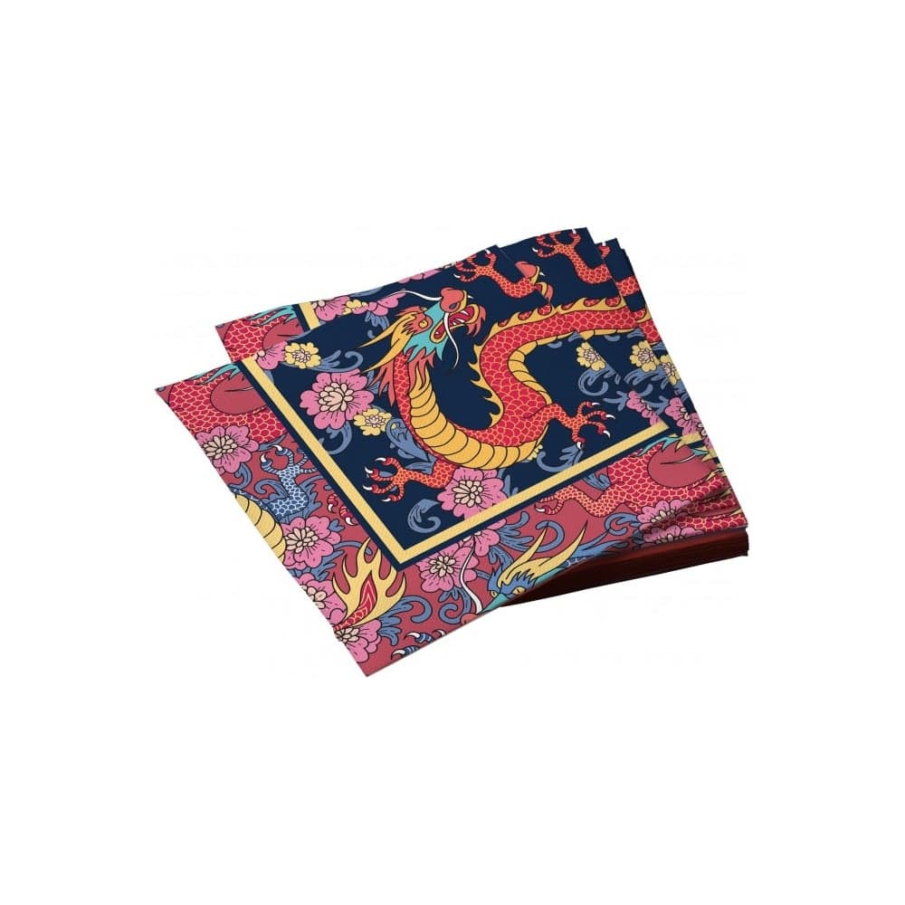Салфетки бумажные ND Play трехслойные Китайские драконы 33x33 см 20 шт 309399