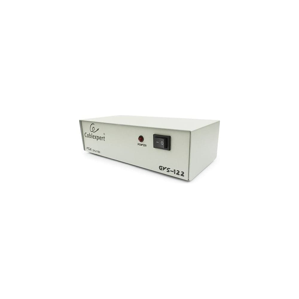 Разветвитель Cablexpert, VGA, 1 компьютер - 2 монитора, каскадируемый, HD15F/2x15F, GVS122