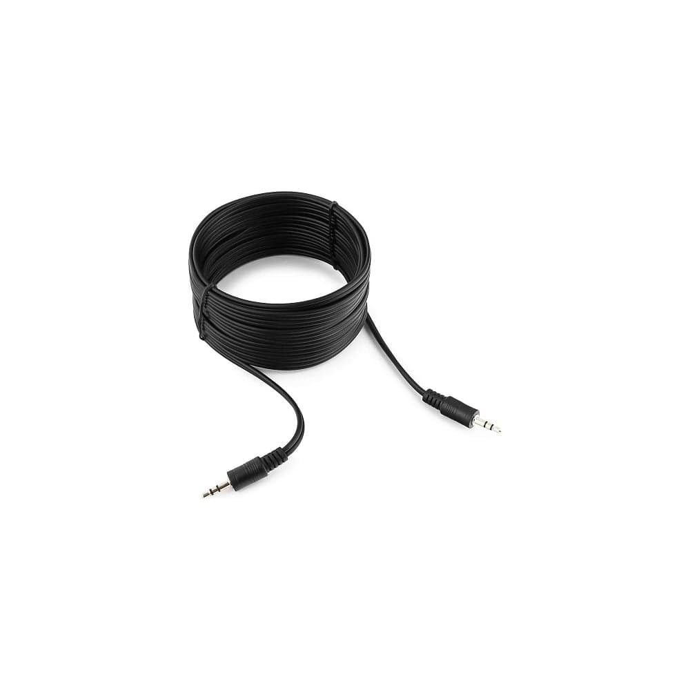 Кабель Cablexpert аудио Jack 3.5(M)/Jack 3.5(M), 3pin, 5м, черный, пакет CCA-404-5M