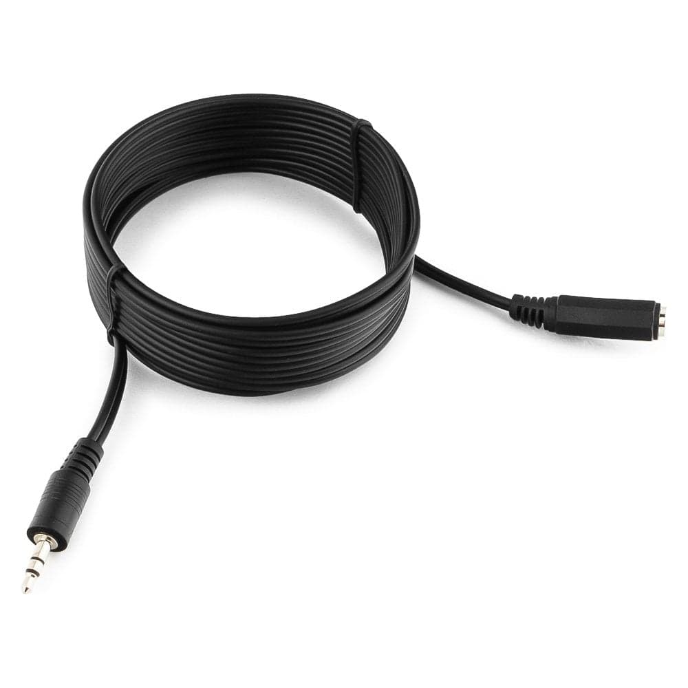 Аудио кабель-удлинитель Cablexpert Jack 3.5(M)/Jack 3.5(F), 3м, черный, пакет CCA-423-3M
