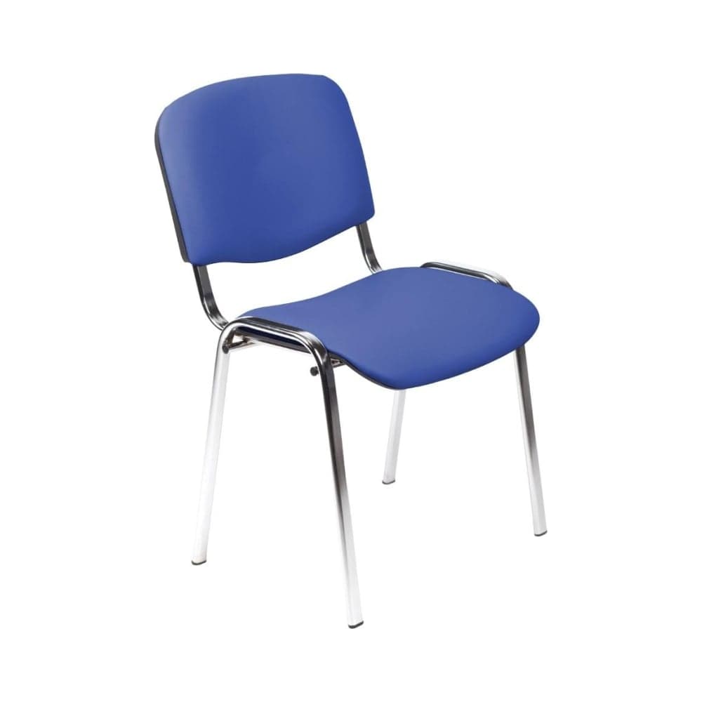 Стул FA_EChair Rio (ИЗО) хром, к/з синий DO730 EasyChair 1647592