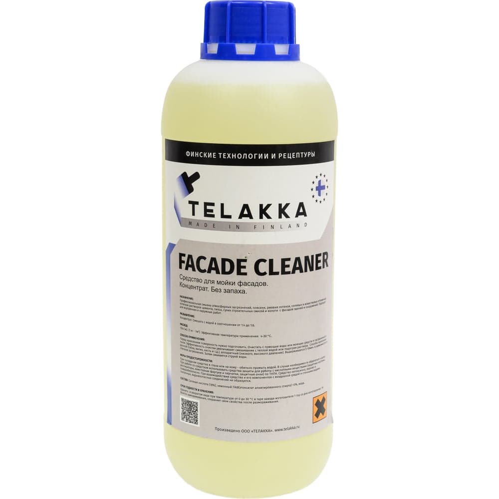 Средство для мойки фасадов Telakka FACADE CLEANER 1л 4673763647216