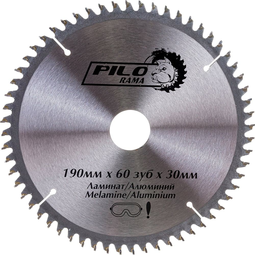 Диск пильный по ламинату и алюминию (190х30/20 мм; 60TPI) Pilorama 511960