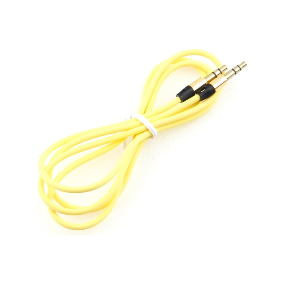Кабель Cablexpert аудио, Jack 3.5(M)/Jack 3.5(M), Mobile, 1м, желтый, коробка CCAB-01-35MM-1MY