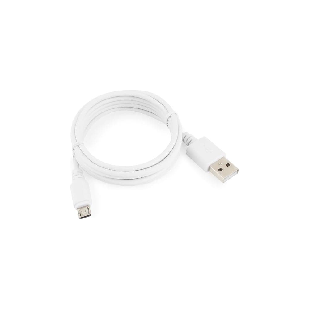 Кабель Cablexpert USB 2.0 AM/microBM 5P, 1.8м, белый, пакет CC-mUSB2-AMBM-6W