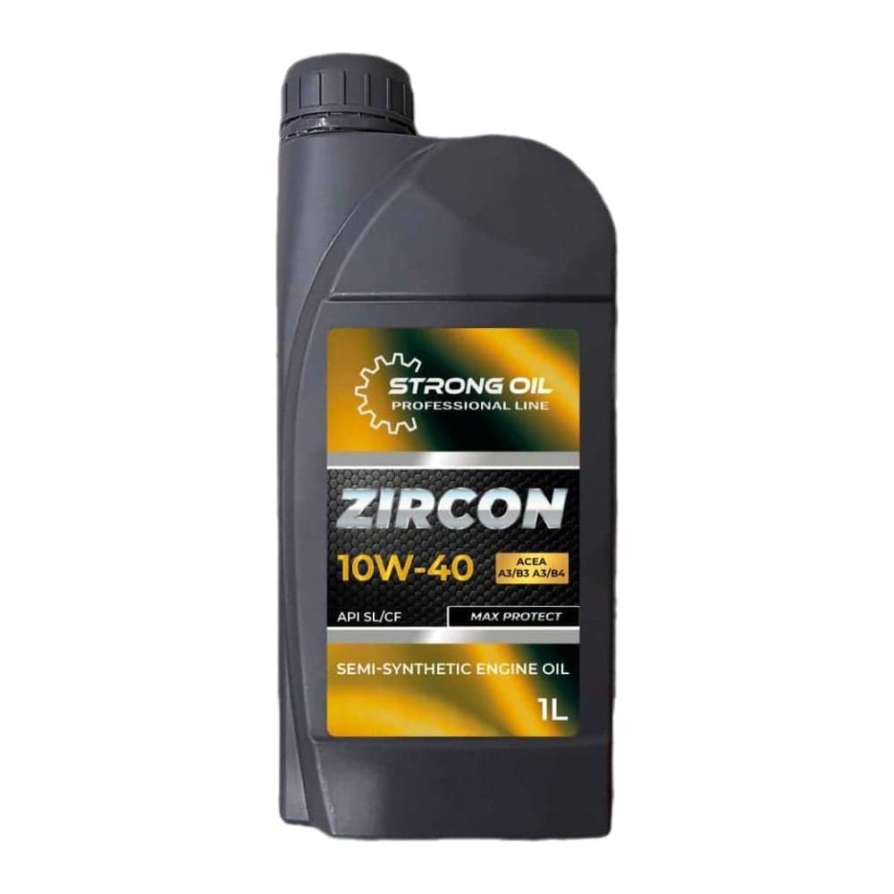 Полусинтетическое масло STRONG OIL ZIRCON ENGINE 10W-40 канистра 1л API SL/CF A3/B3 A3/B4 0101474830-SO