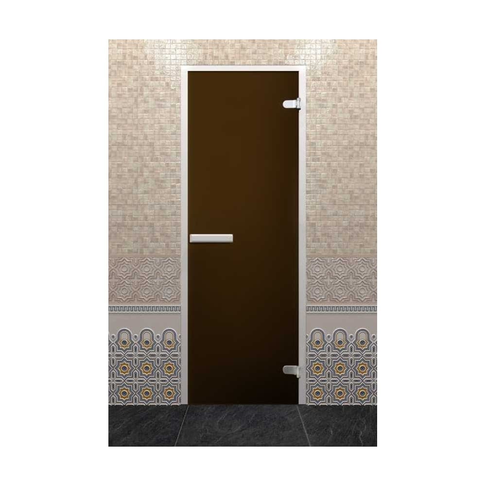 Дверь DoorWood Хамам ЛАЙТ "Бронза матовая" 200x80 (Z-образный профиль) DW02381