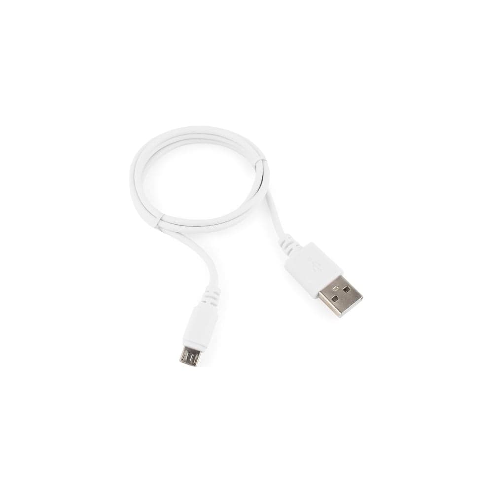 Кабель Cablexpert USB 2.0 AM/micro-BM 5P, 1м, белый, пакет CC-mUSB2-AMBM-1MW