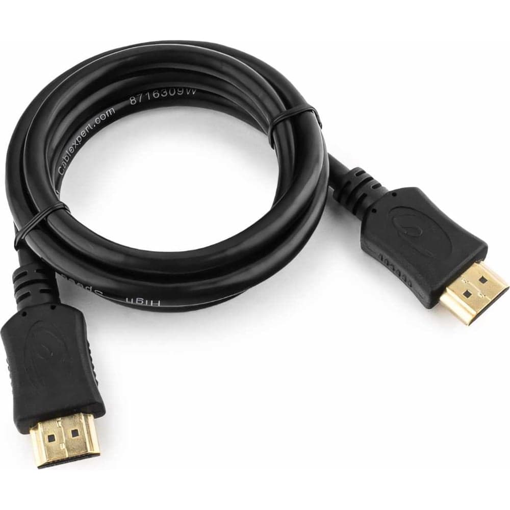 Кабель Cablexpert  серия Light HDMI v2.0, 19M/19M, 1м, позол.разъемы, экран, черный CC-HDMI4L-1M