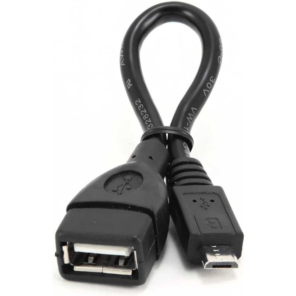 Кабель-переходник Cablexpert USB 2.0 OTG USB-AF/Micro-BM, 0.15м, пакет A-OTG-AFBM-001