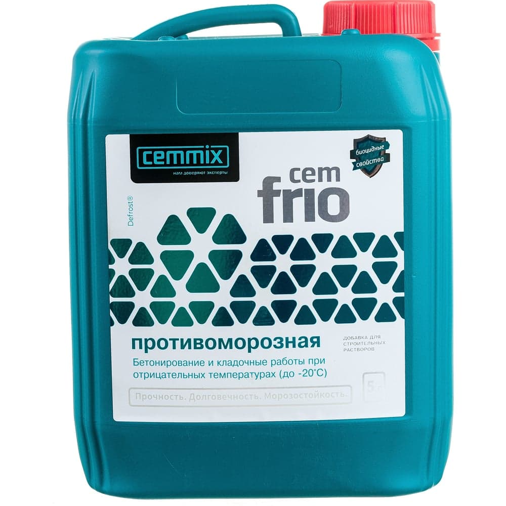 Морозостойкая добавка для бетона CEMMIX Сemmix Frio, 5 л 15914307