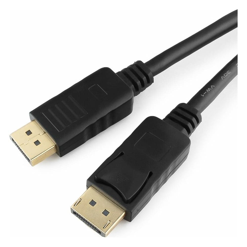 Кабель Cablexpert DisplayPort, 1.8м, 20M/20M, пакет, черный экран CC-DP-6