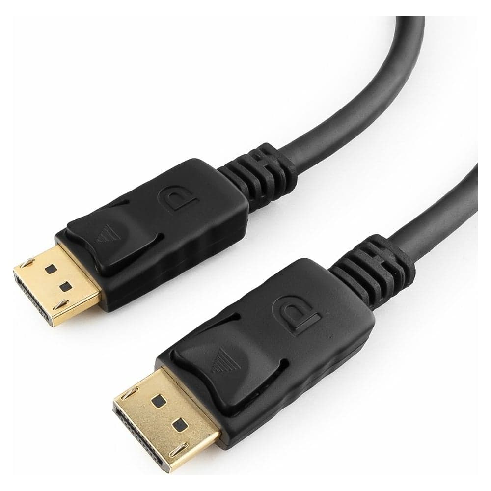 Кабель Cablexpert Display Port, 1м, 20M/20M, пакет, черный экран CC-DP-1M