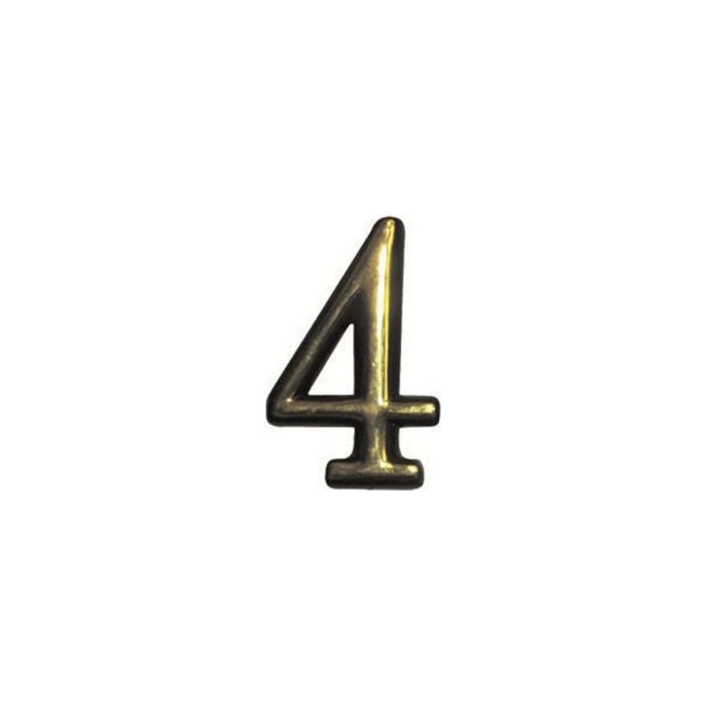 Номер дверной Marlok 4, пластик, PB золото 002930