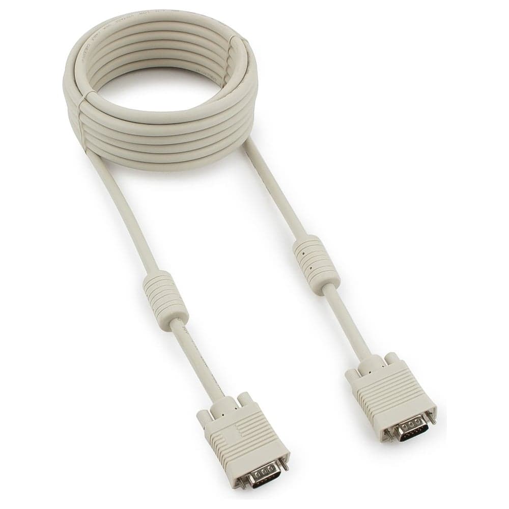 Кабель VGA Premium Cablexpert, 15M/15M, 5.0м, двойная экранировка, ферритовые кольца, пакет CC-PPVGA-5M
