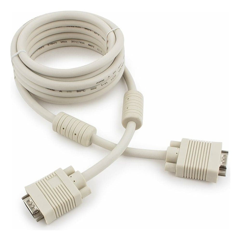 Кабель VGA Premium Cablexpert, 15M/15M, 3.0м, двойная экранировка, ферритовые кольца, пакет CC-PPVGA-10