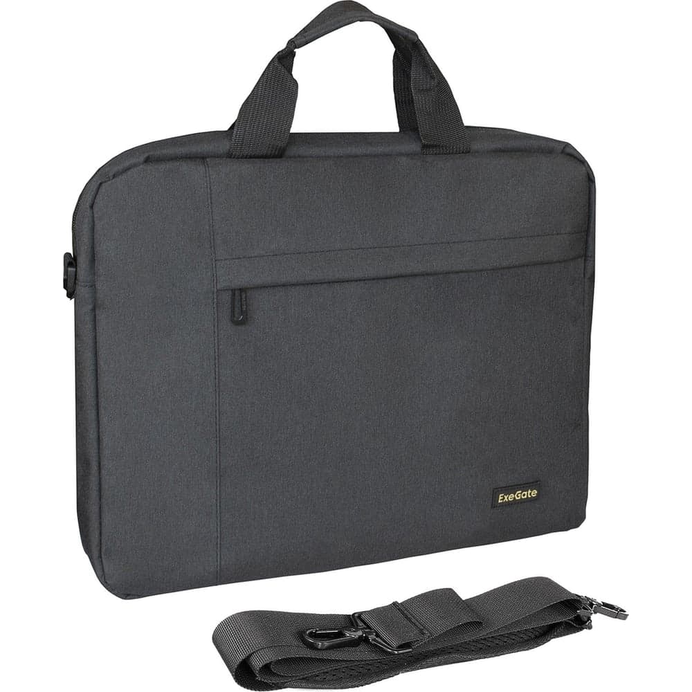 Сумка ExeGate Business ECC-215 Black, черная, полиэстер повышенной плотности 600D, 15.6 " 283436
