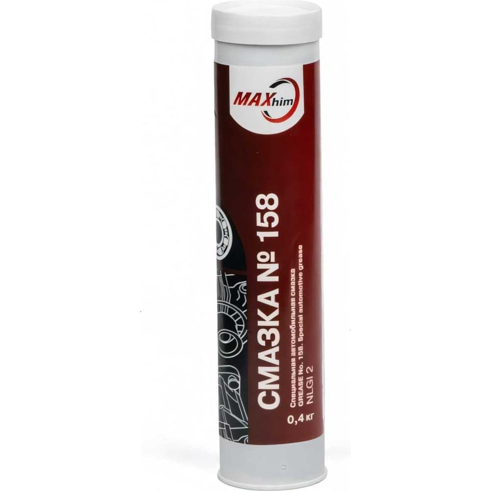 Смазка MAXHIM №158 400 гр, картуш, картридж под пистолет синяя MH0905K