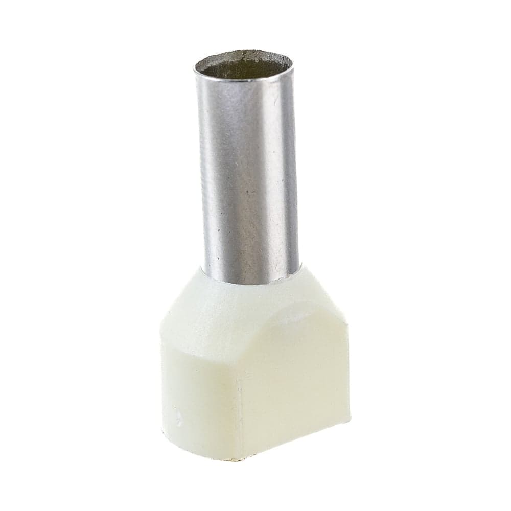 Наконечник IEK НШвИ, 2x10-14, ИЭК, НГИ2, 100шт, слоновая кость UTE10-D10-0-100