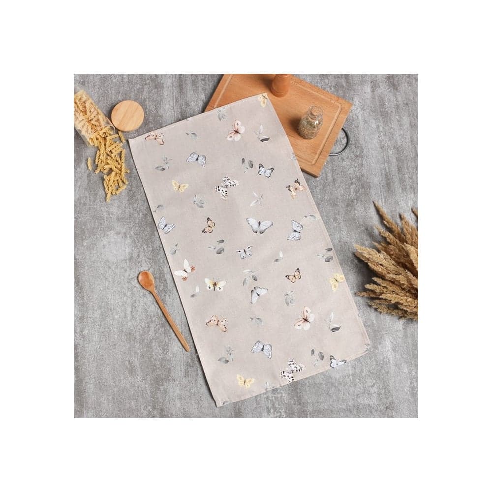 Полотенце Этель Butterflies 40x73 см, 100% хлопок, рогожка 186 г/м2 9590603