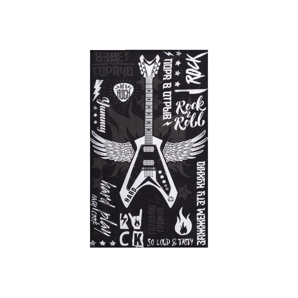 Полотенце Доляна кухонное Les't rock 35x60 см, 100% хлопок, 160 г/кв.м 4136456