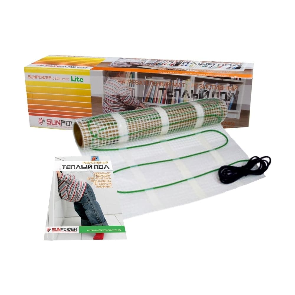 Нагревательный мат Sun Power SPCM Lite-1 м2, 150 Вт SPCM Lite /1,0