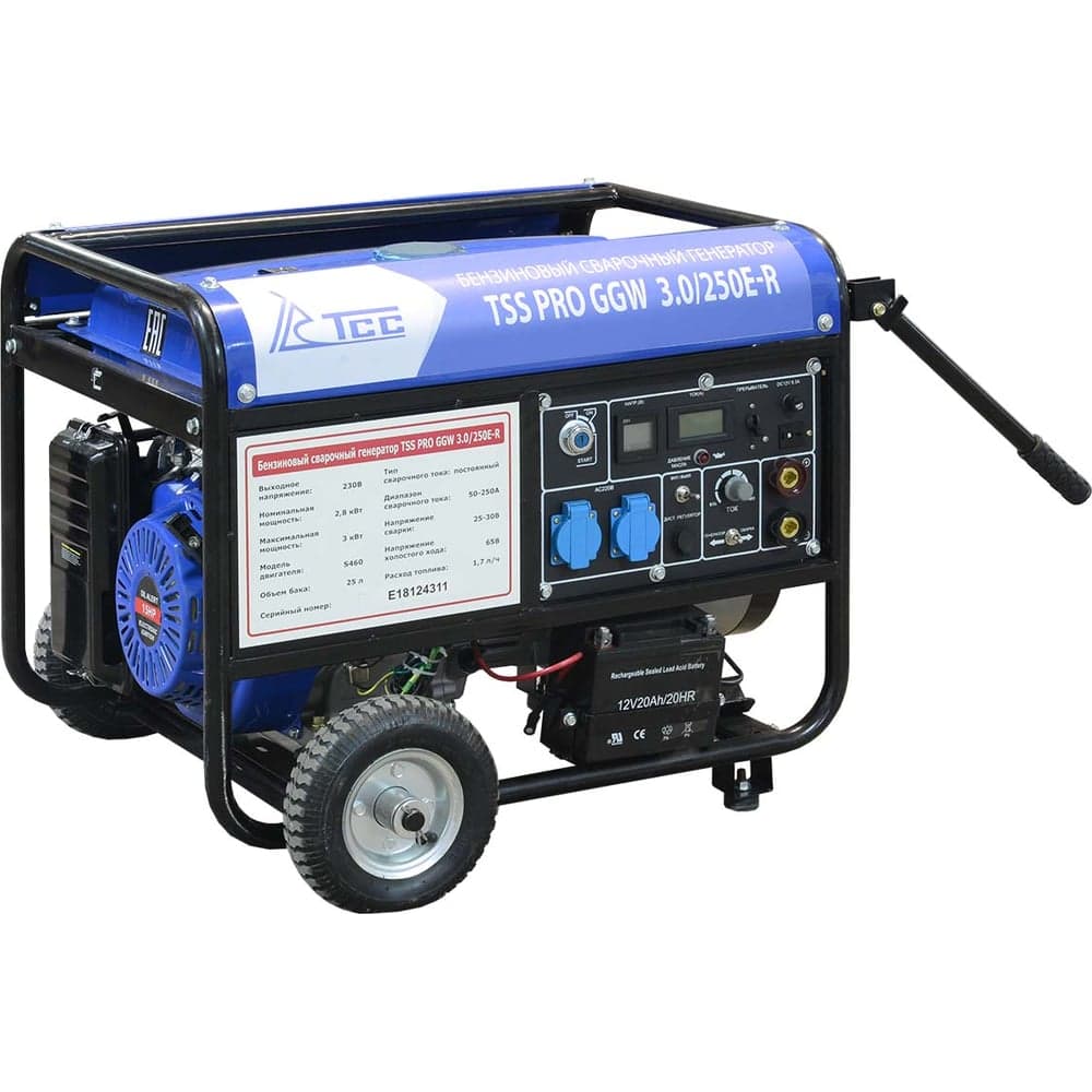 Бензиновый сварочный генератор ТСС PRO GGW 3.0/250E-R 022832