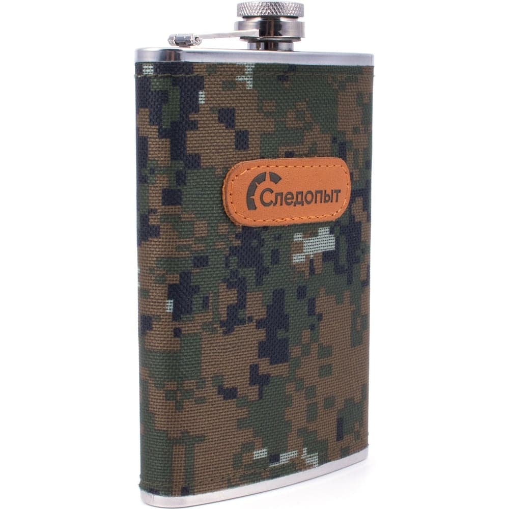 Фляжка Следопыт в оплетке из oxford camo pixel, 280 мл PF-BD-F22
