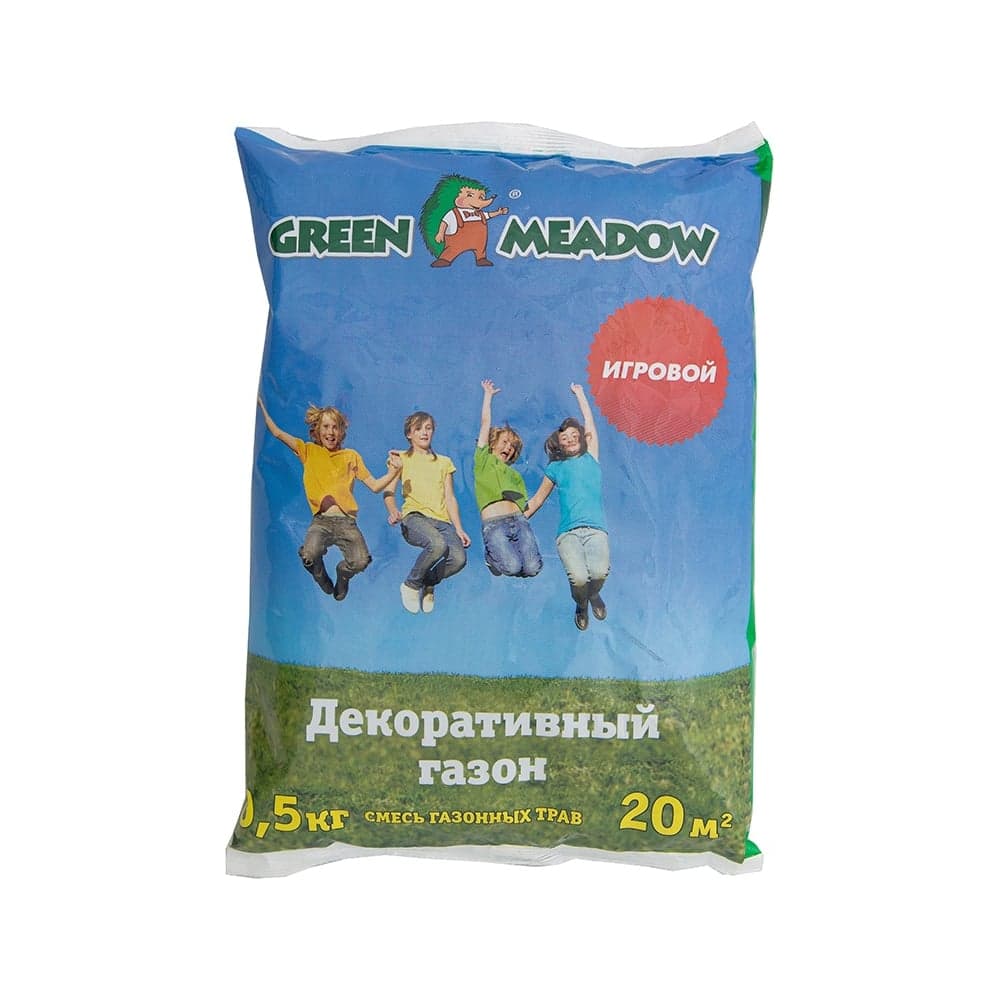 Семена газона GREEN MEADOW Игровой газон 0.5 кг 4607160331256