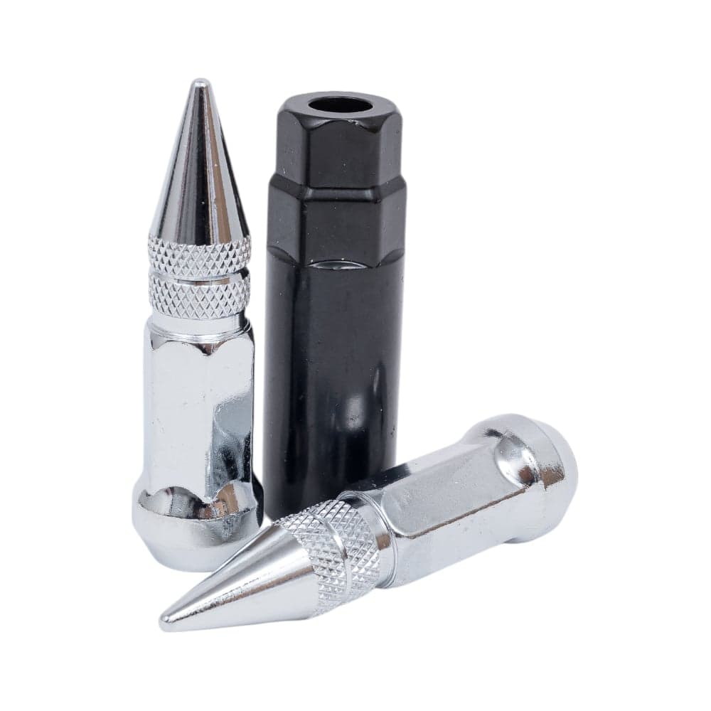 Комплект гаек тип Пика М1/2, высота 80мм Хром 20шт+1ключ STARLEKS KK911942SD/CR