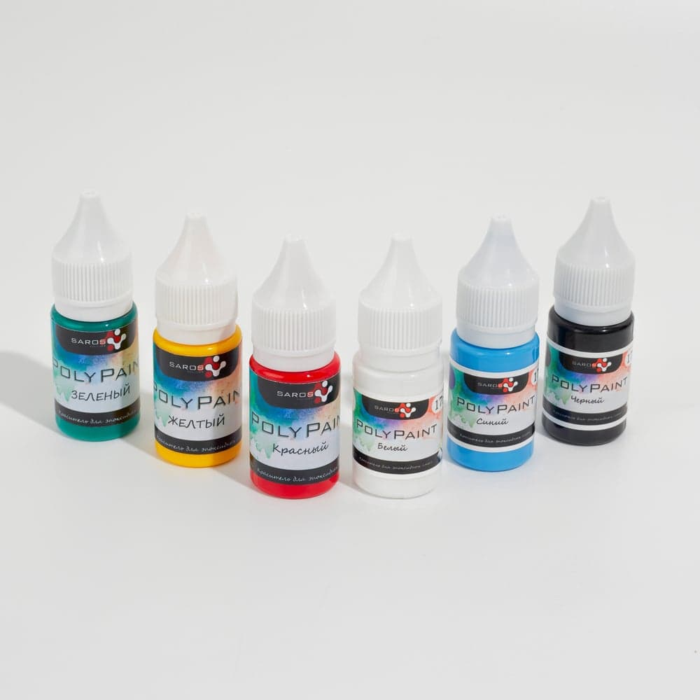 Набор красителей Saros Polymer PolyPaint СТАНДАРТ 6x17 гр, в коробе 10013
