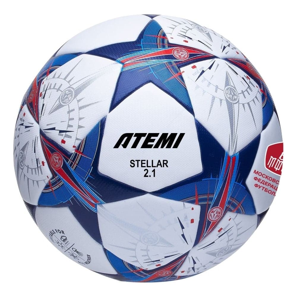 Мяч футбольный ATEMI STELLAR-2.1, PU+EVA, р.4, Thermo mould без швов, окружность 65-66 00-00009856
