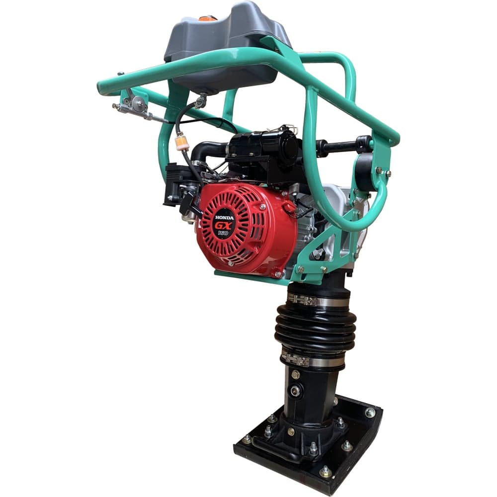 Бензиновая вибротрамбовка GIKS двигатель Honda GX160, 5,5 л.с. 70кг RM80H - 2