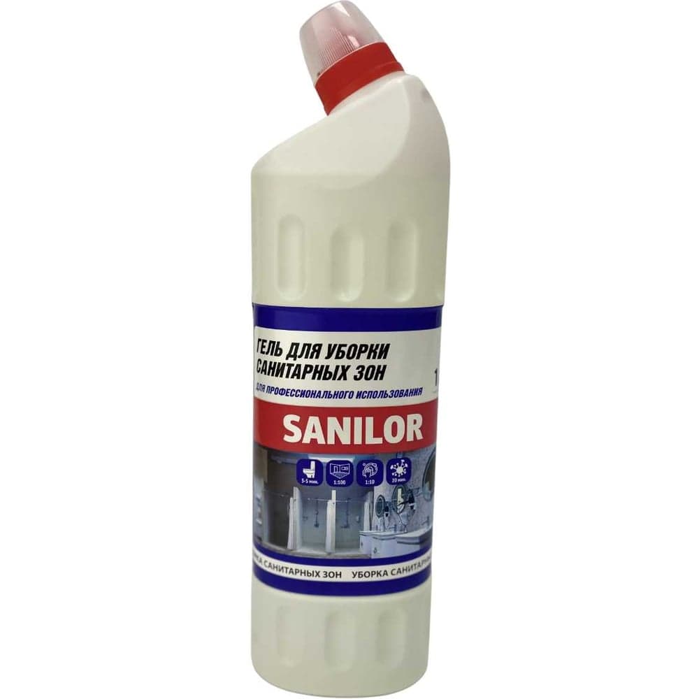 Гель для сантехники с гипохлоритом натрия ACG SANILOR 1 л, 1 шт. 1025998