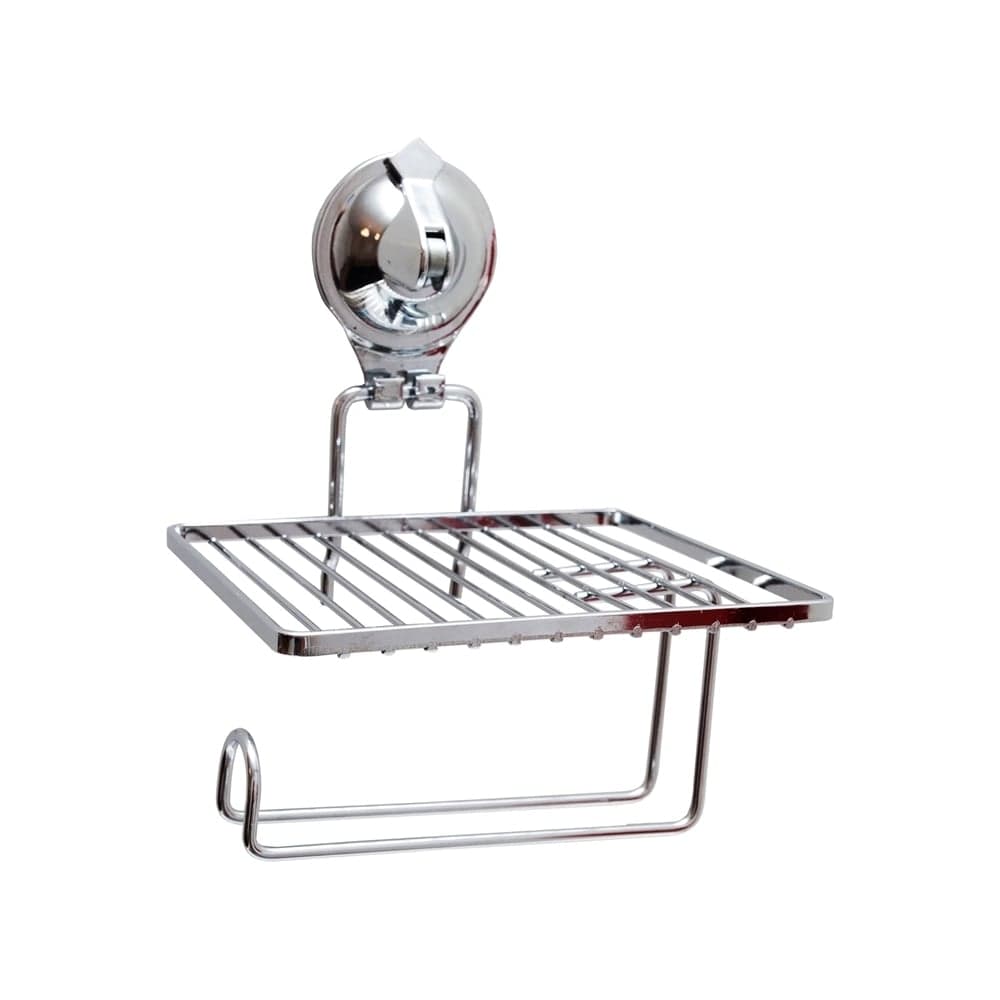 Держатель для туалетной бумаги Delphinium Air-lock с полочкой, на присоске UI-3003 101125