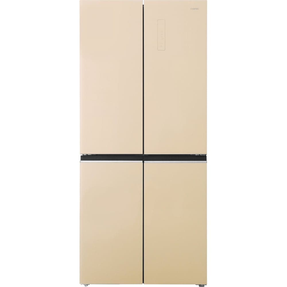 Холодильник Centek NF Beige Glass total 415 л (148 л/267 л), стекло, 4 двери CT-1744 Beige