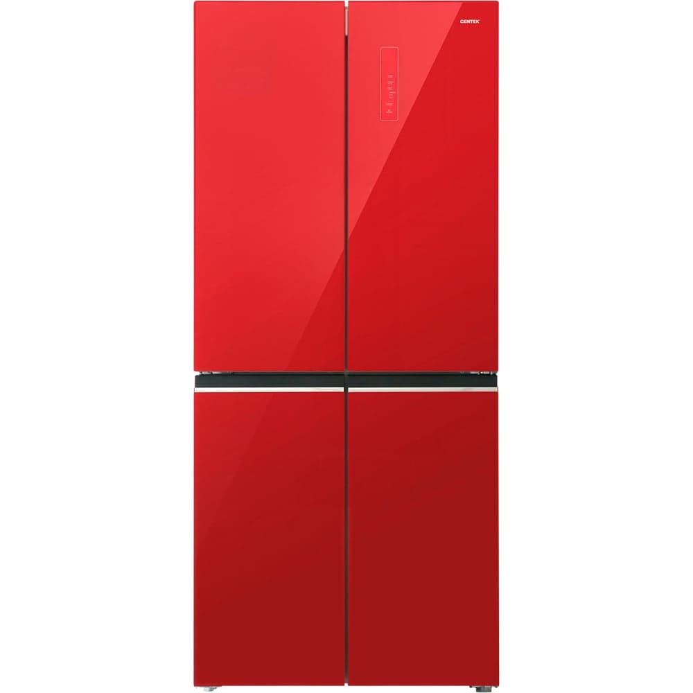 Холодильник Centek NF Red Glass total 415 л (148 л/267 л), стекло, 4 двери CT-1744 Red