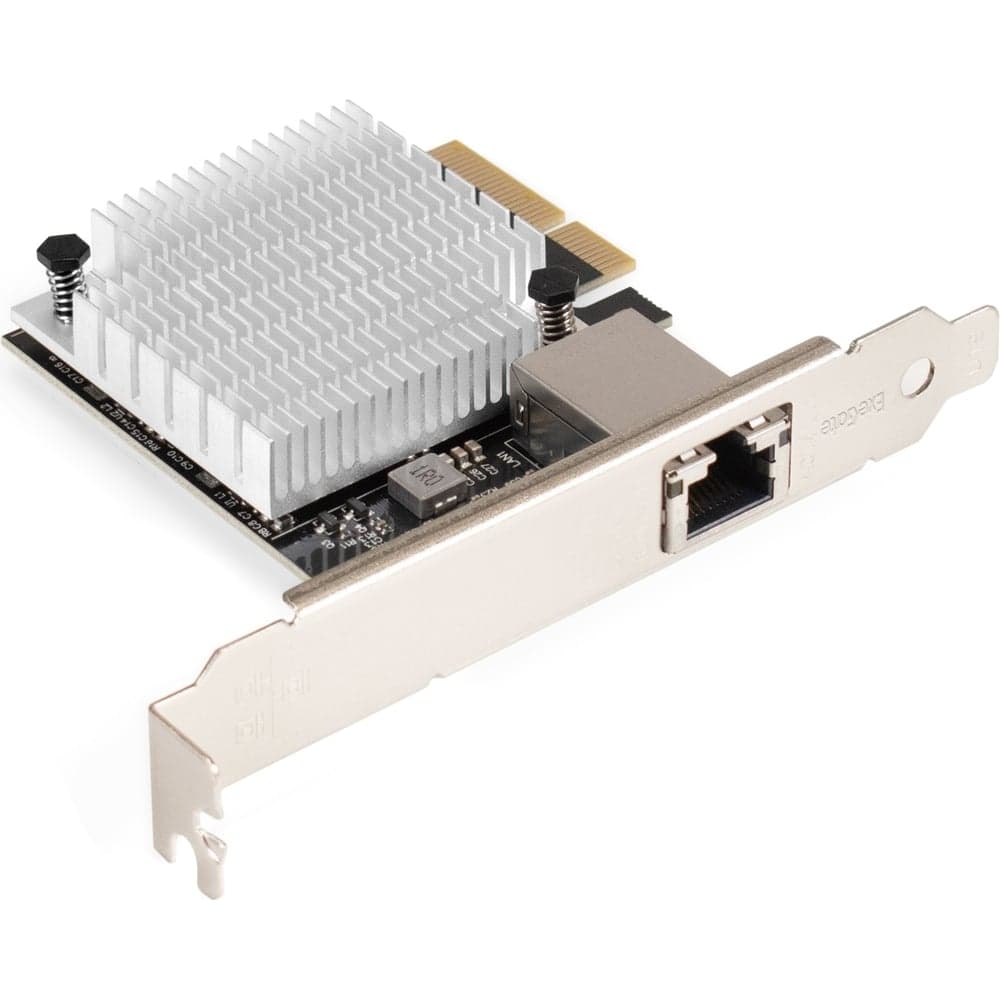 Сетевой адаптер ExeGate EXE-107S PCI-E x4 v3.0, 1xRJ45, UTP 100Mbps 1000Mbps 2.5Gbps 10Gbps Marvell AQC107S 296225