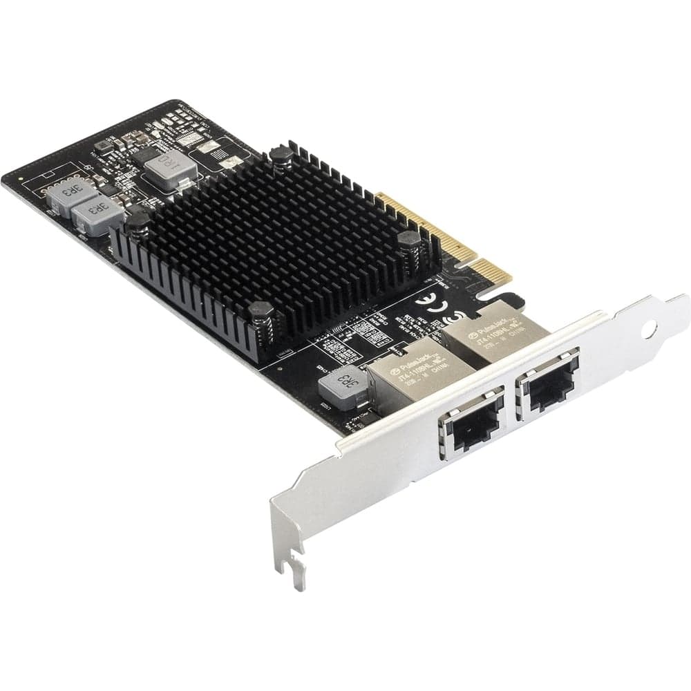 Сетевой адаптер ExeGate EXE-X550-T2 PCI-E x8 v3.0, порты 2xRJ45 медные, 10Gb s 10 5 2.5 1Gb s, 100Mb s, Server NIC Intel Chipset X550 292507