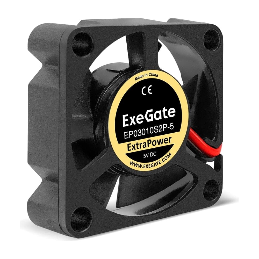 Вентилятор ExeGate 5В DC ExtraPower EP03010S2P-5 30x30x10 мм, Sleeve bearing подшипник скольжения, 2pin, 12000RPM, 33dBA 295191