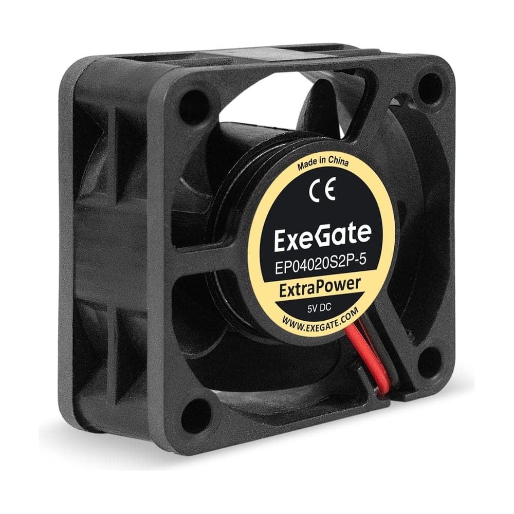 Вентилятор ExeGate 5В DC ExtraPower EP04020S2P-5 40x40x20 мм, Sleeve bearing подшипник скольжения, 2pin, 7000RPM, 30.5dBA 295197