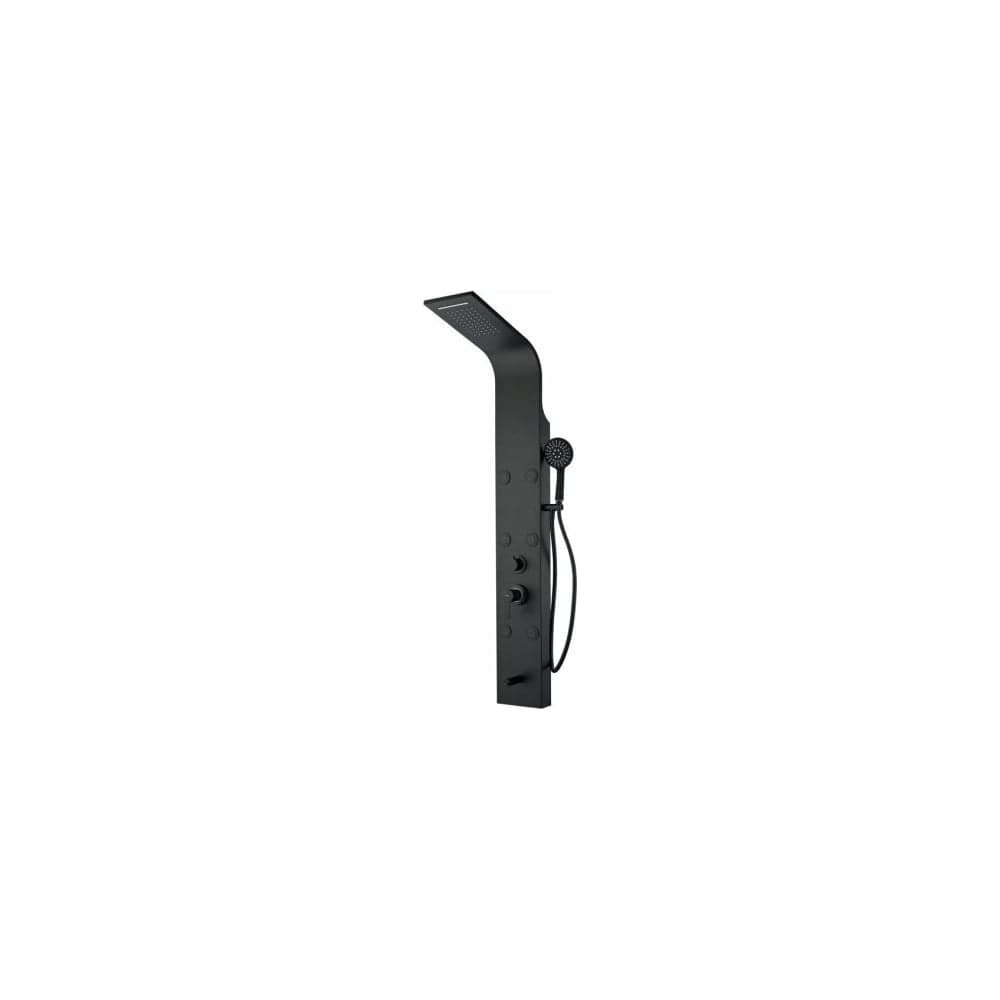 Душевая панель Aquanet AP40-05 Galaxy Black с ИЗЛИВОМ, с верхним водопадом, 6 г/м форс, алюминий/матовый черный 00237440
