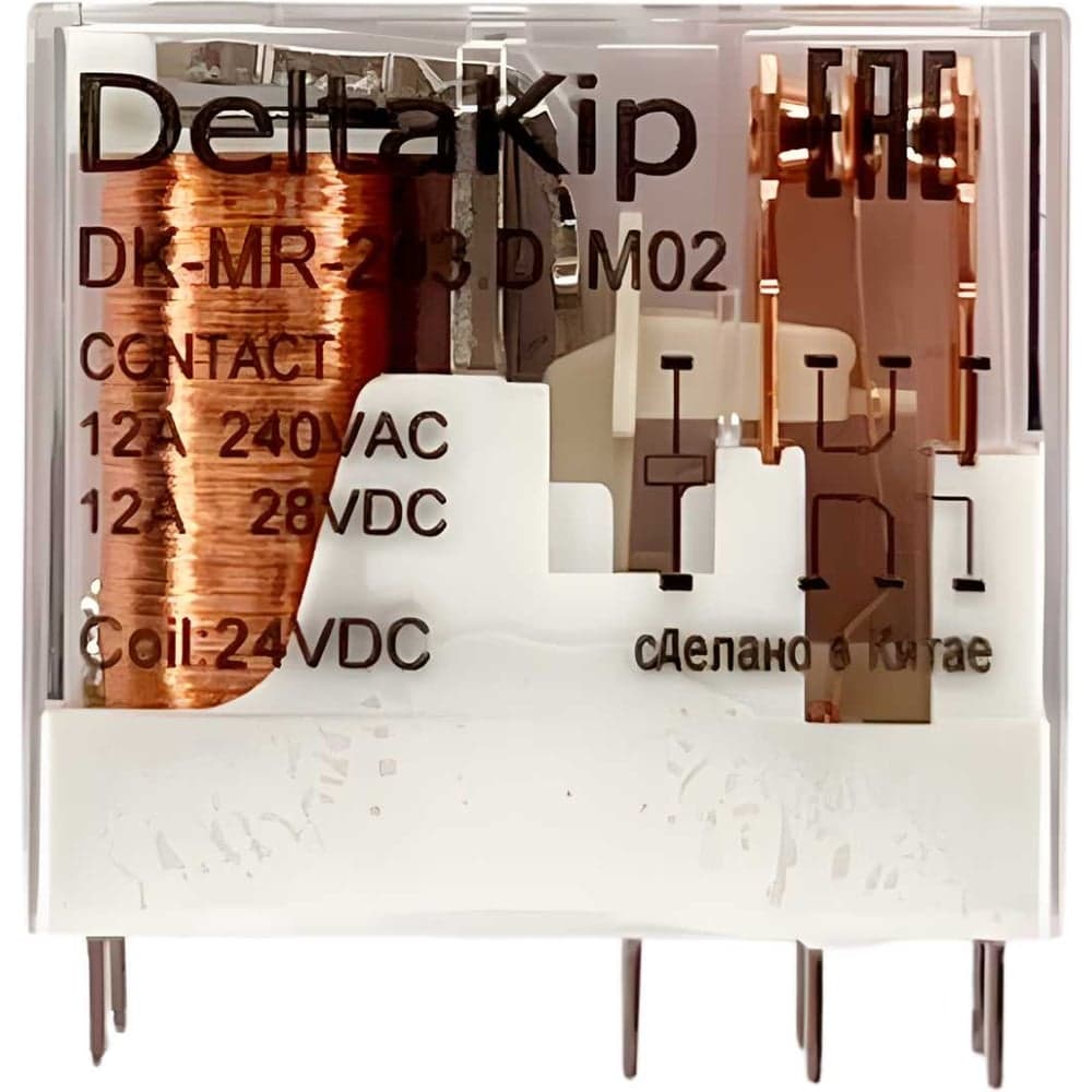 Промежуточное реле DELTAKIP Delta-Kip в компактном корпусе DK-MR (203D[М02], 24V DC, 12А, IP68) DK-K0000006.1