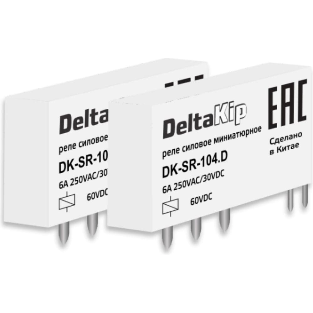 Промежуточное реле DELTAKIP Delta-Kip интерфейсные в ультратонком корпусе (1-контактные) DK-SR (104.D) DK-K0000012