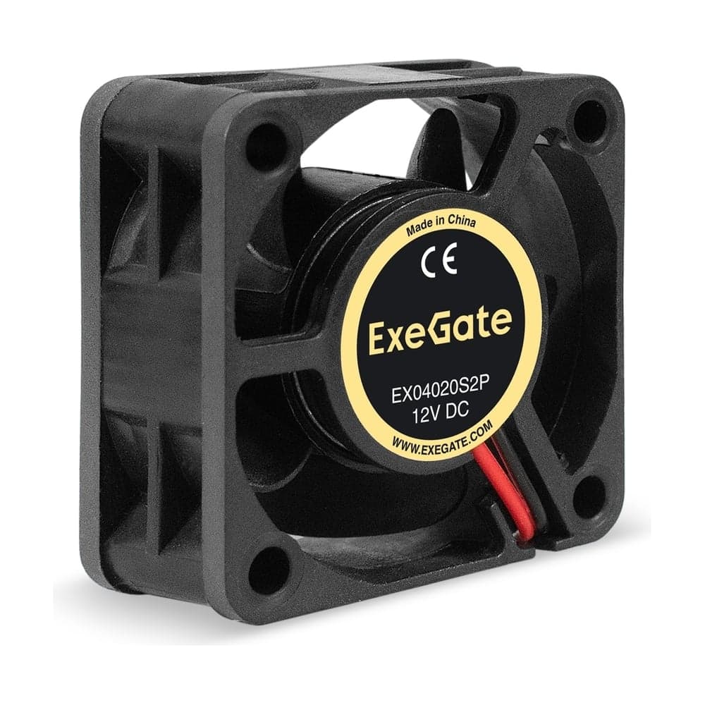 Вентилятор ExeGate EX04020S2P 12В DC, 40x40x20 мм, Sleeve bearing подшипник скольжения, 2pin разъем 2.54, 6500RPM, 28dBA 294955