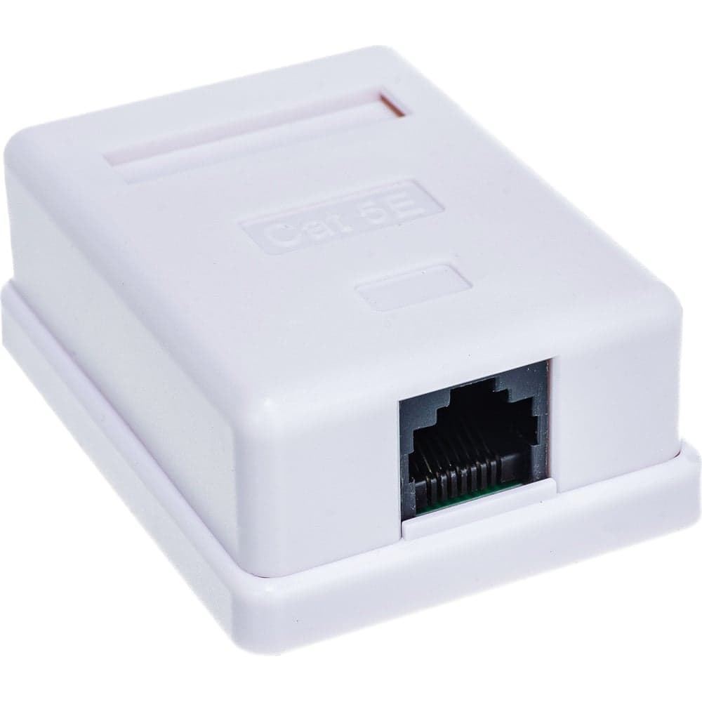 Компьютерная розетка SUPRLAN 8P8C /RJ-45/, UTP, Cat.5e, 1 порт 10-0307